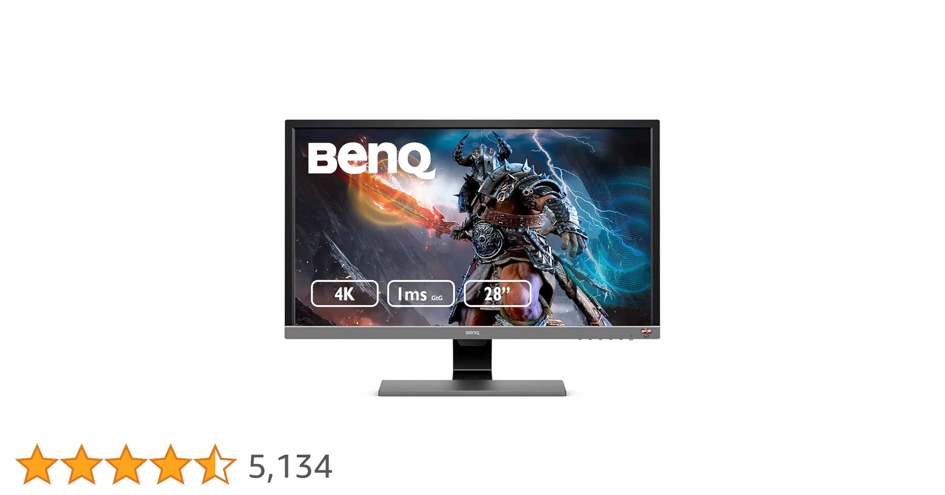 BenQ EL2870U 28 inch 4K HDR Gaming Monitor, 1ms 3840x2160 , Free